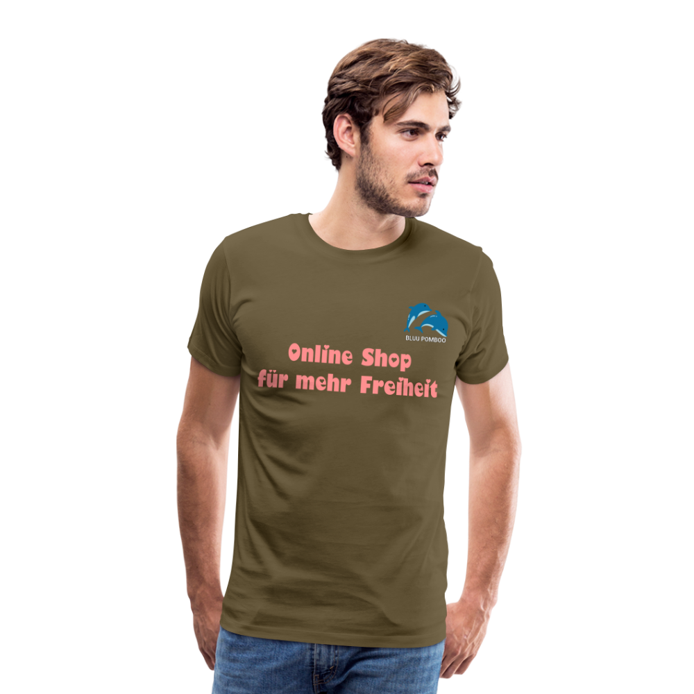 BLUU POMBOO Männer Premium T-Shirt - Khaki