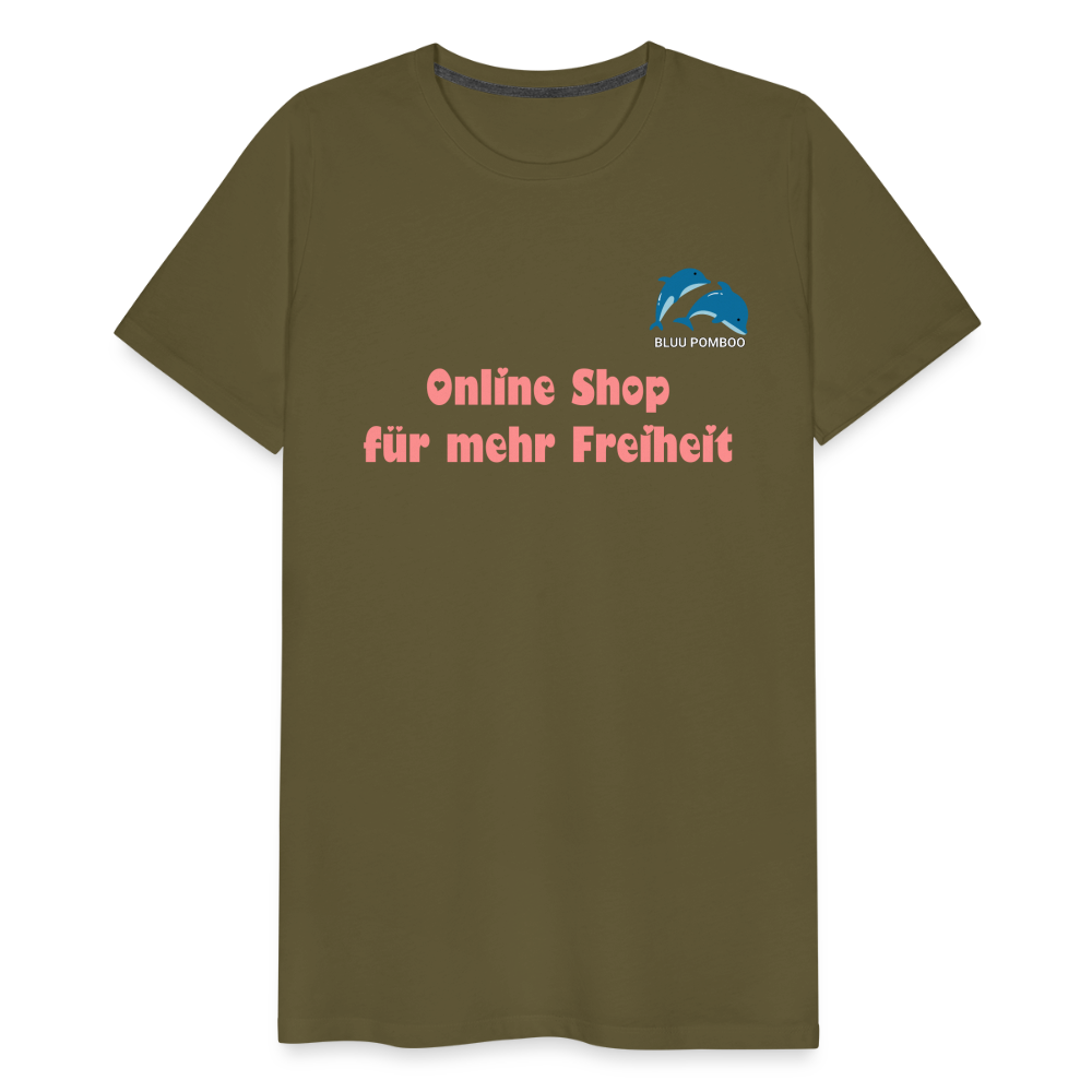 BLUU POMBOO Männer Premium T-Shirt - Khaki