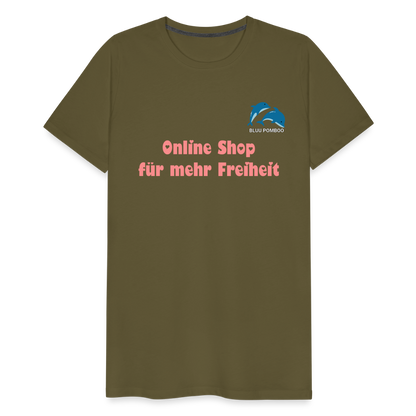 BLUU POMBOO Männer Premium T-Shirt - Khaki