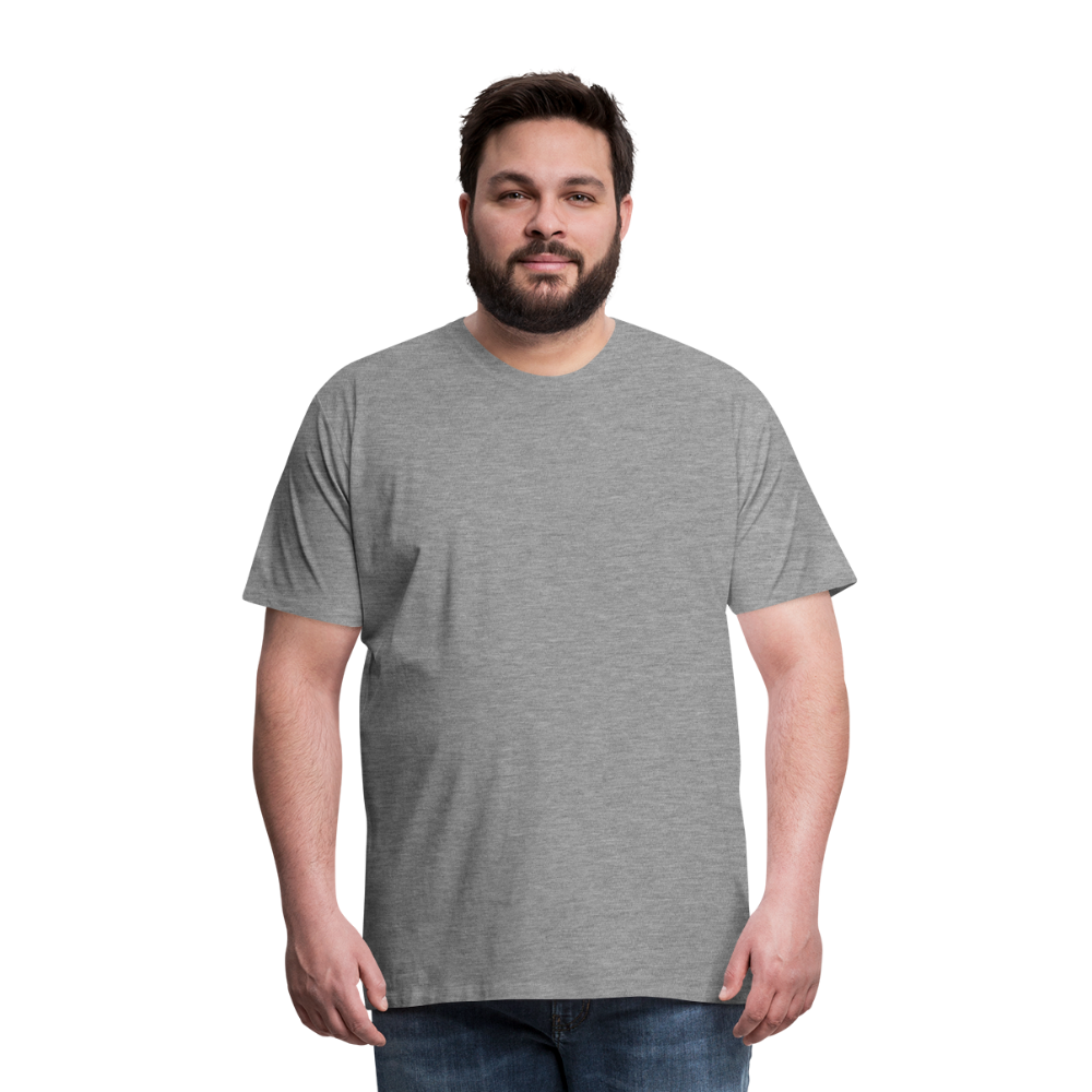 Männer Premium T-Shirt (meliert) - Grau meliert