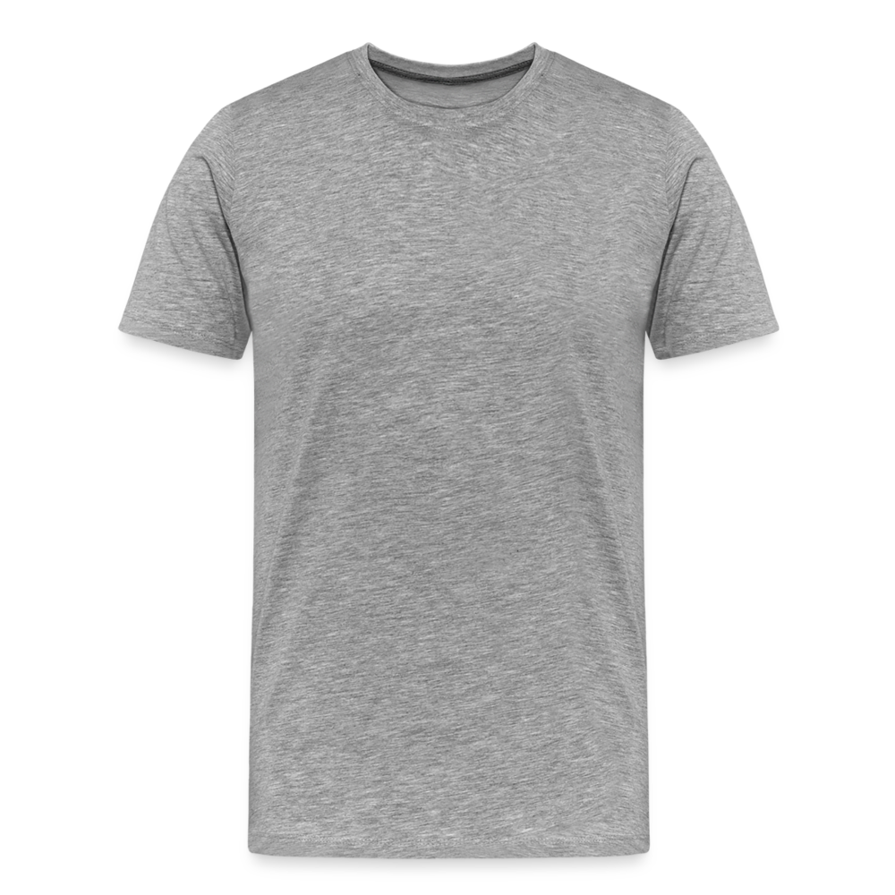 Männer Premium T-Shirt (meliert) - Grau meliert