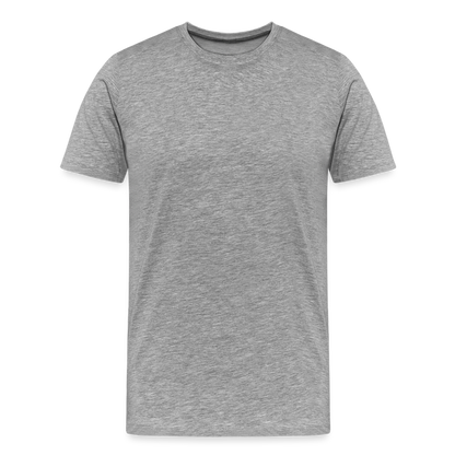 Männer Premium T-Shirt (meliert) - Grau meliert