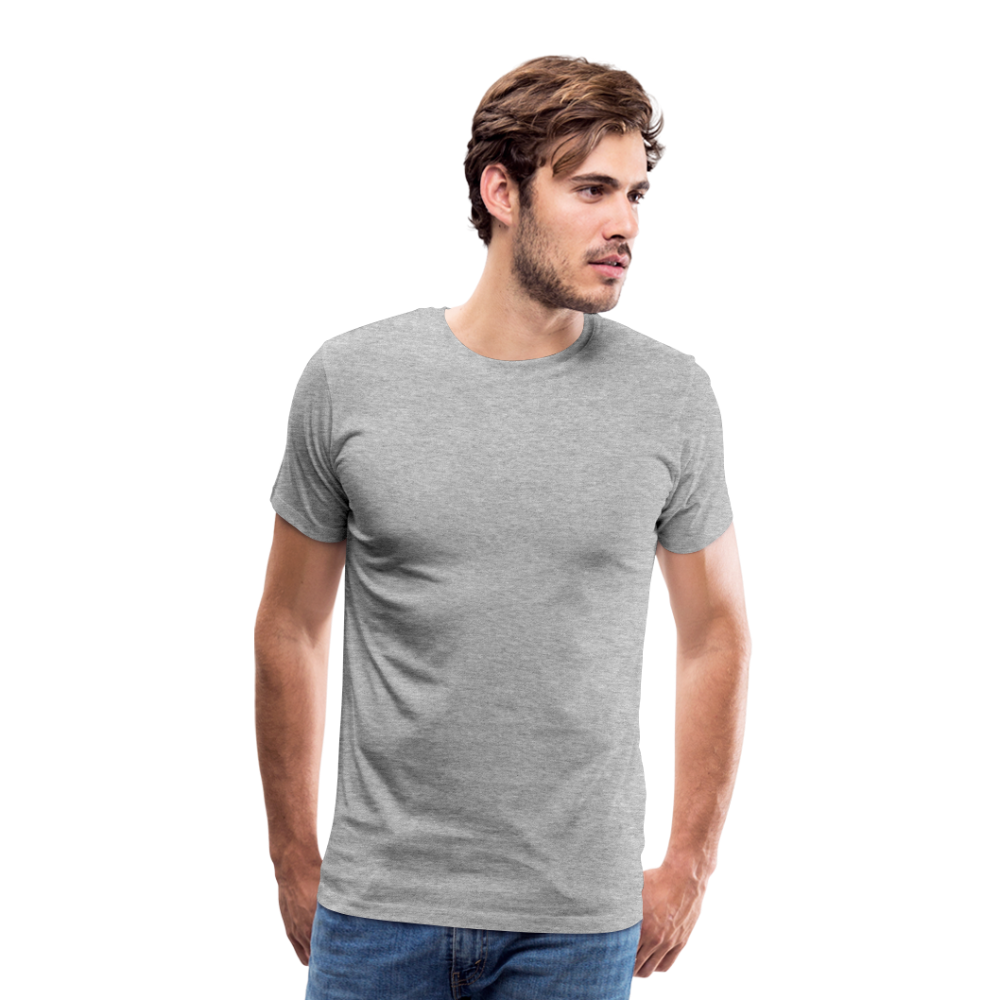 Männer Premium T-Shirt (meliert) - Grau meliert