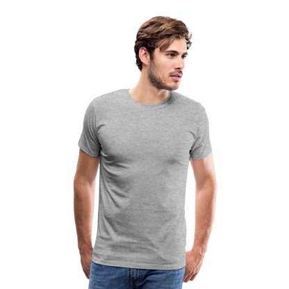 Männer Premium T-Shirt (meliert) - Grau meliert