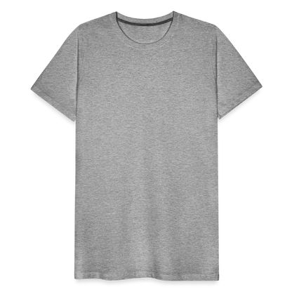 Männer Premium T-Shirt (meliert) - Grau meliert