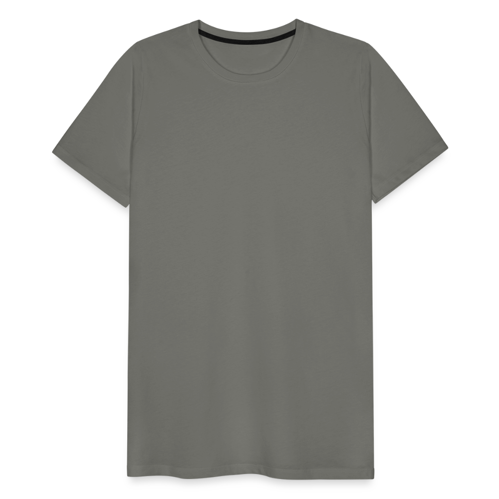 Männer Premium T-Shirt (meliert) - Asphalt