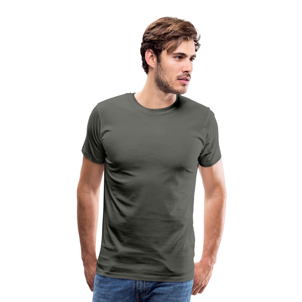 Männer Premium T-Shirt (meliert) - Asphalt