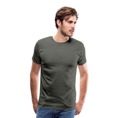 Männer Premium T-Shirt (meliert) - Asphalt