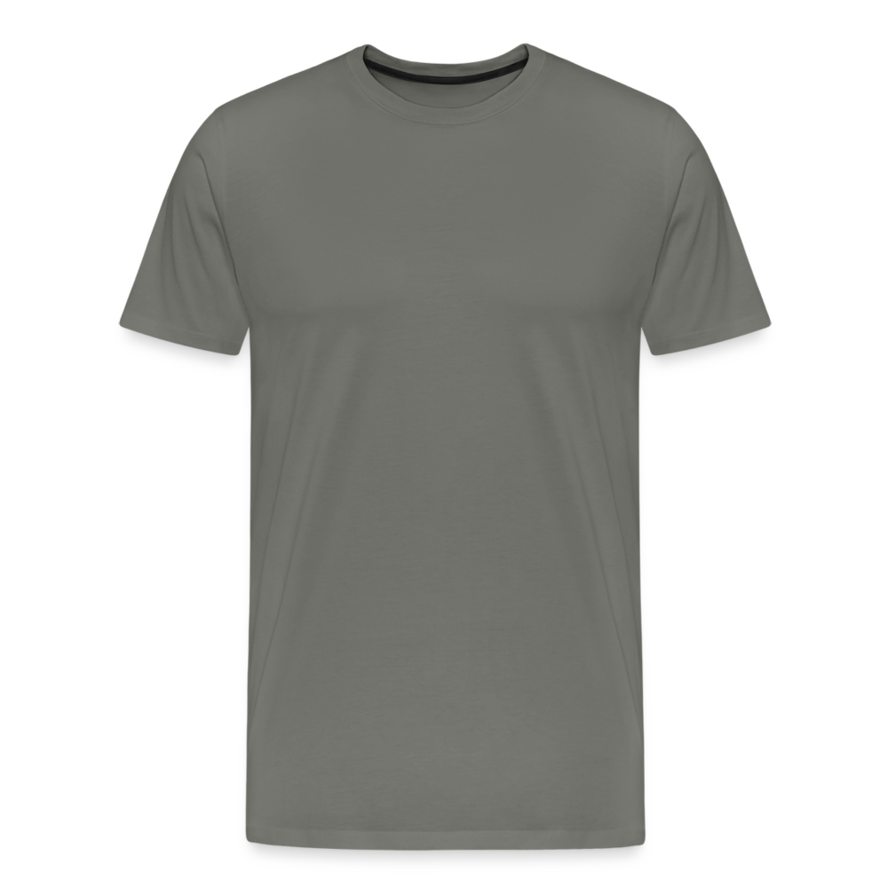 Männer Premium T-Shirt (meliert) - Asphalt