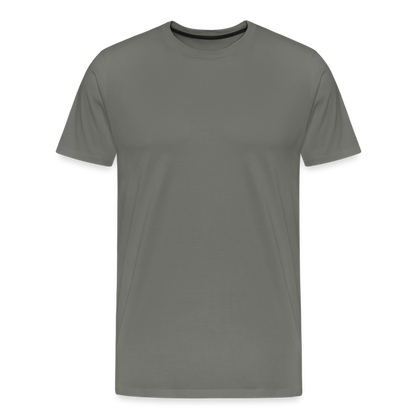 Männer Premium T-Shirt (meliert) - Asphalt