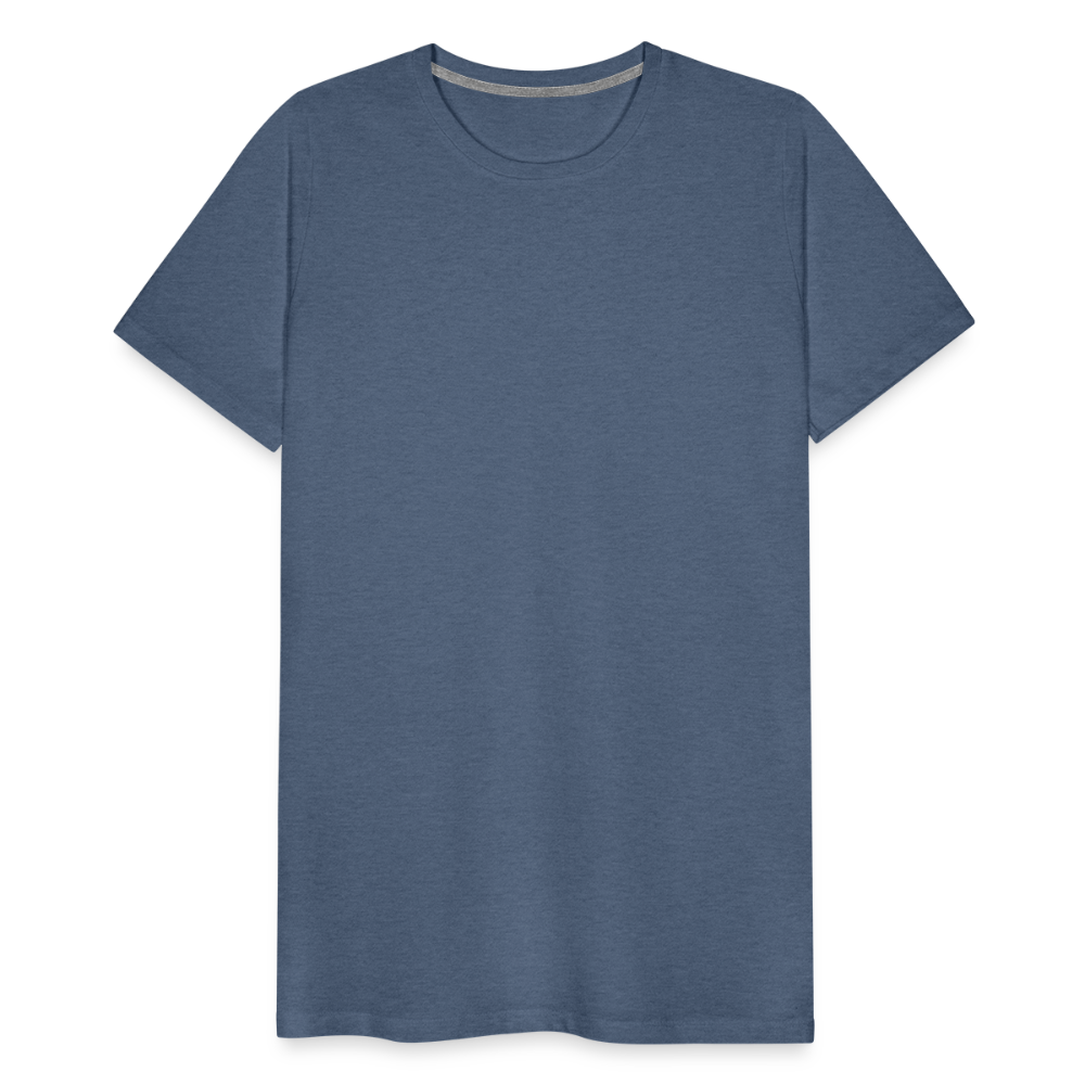 Männer Premium T-Shirt (meliert) - Blau meliert