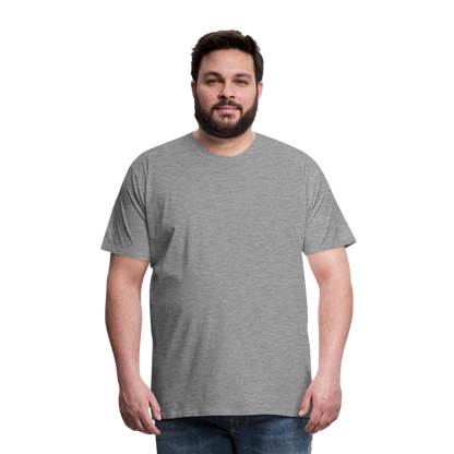 Männer Premium T-Shirt (meliert) - Grau meliert