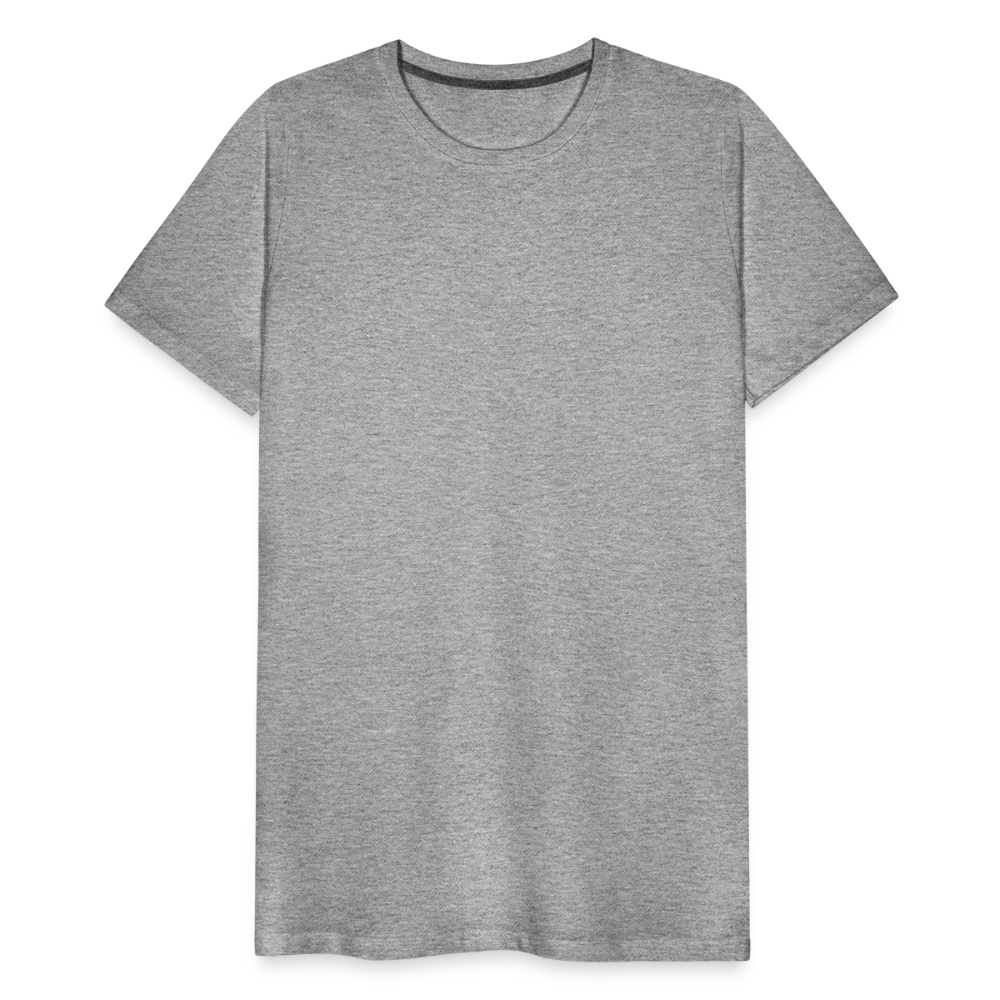 Männer Premium T-Shirt (meliert) - Grau meliert