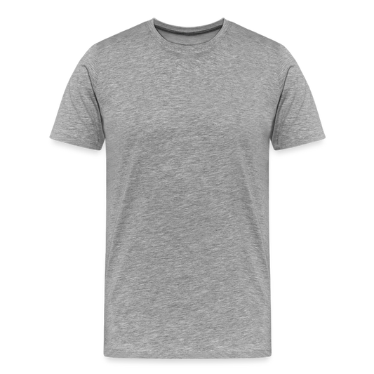 Männer Premium T-Shirt (meliert) - Grau meliert