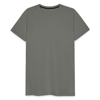 Männer Premium T-Shirt (meliert) - Asphalt