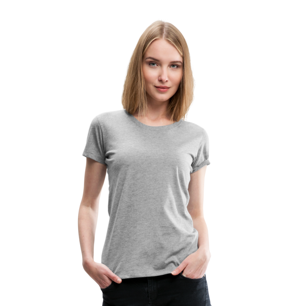 Frauen Premium T-Shirt (meliert) - Grau meliert