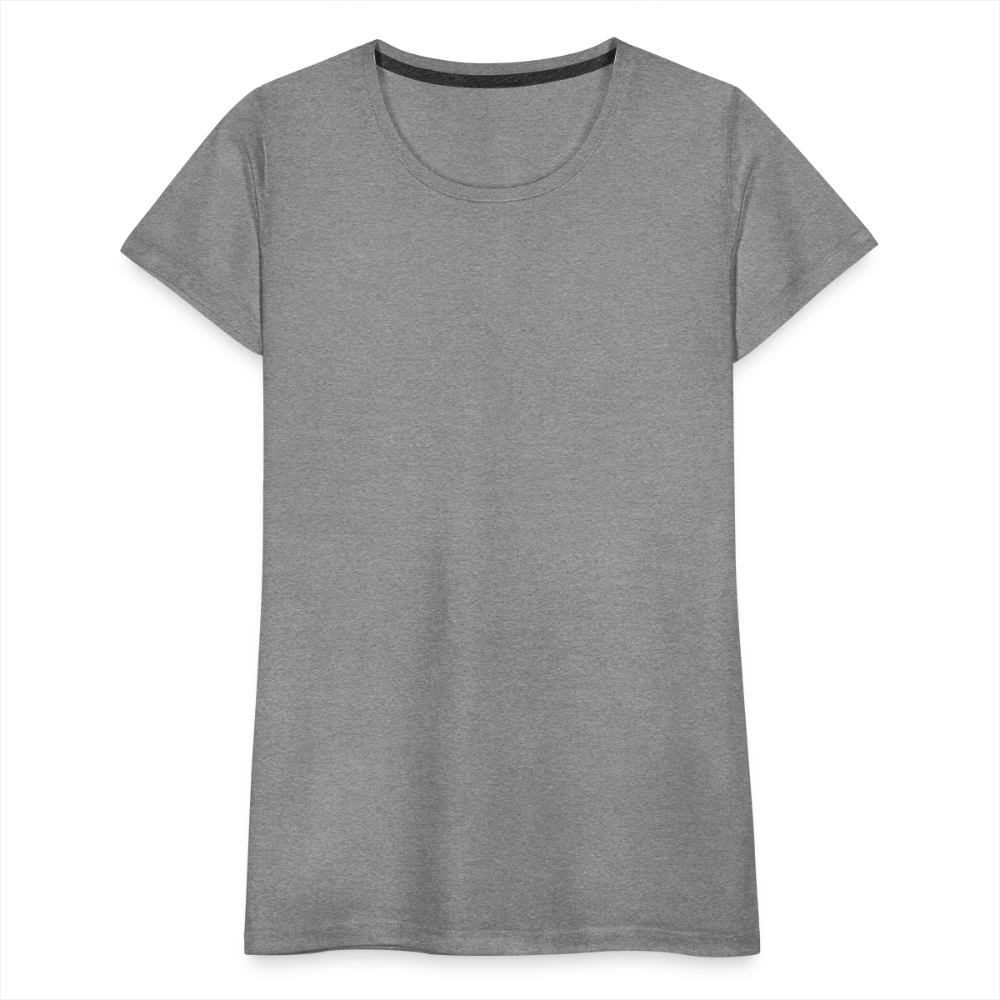 Frauen Premium T-Shirt (meliert) - Grau meliert