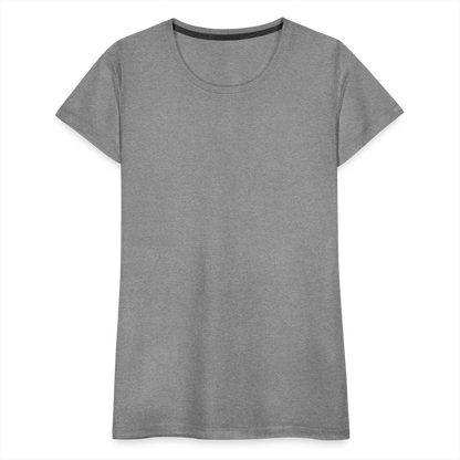 Frauen Premium T-Shirt (meliert) - Grau meliert