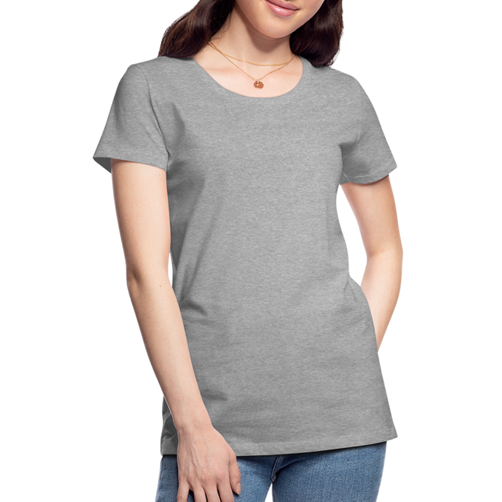 Frauen Premium T-Shirt (meliert) - Grau meliert