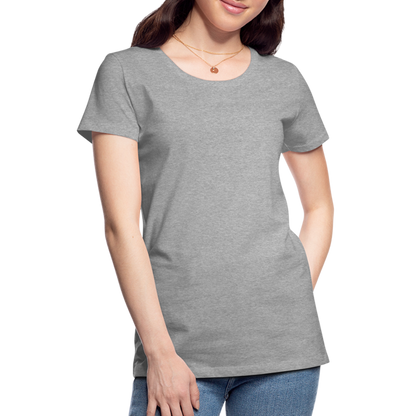 Frauen Premium T-Shirt (meliert) - Grau meliert