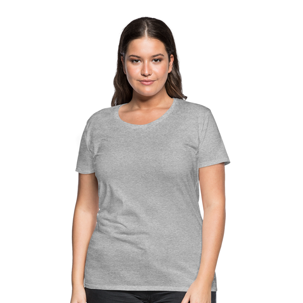 Frauen Premium T-Shirt (meliert) - Grau meliert