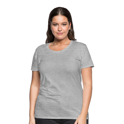 Frauen Premium T-Shirt (meliert) - Grau meliert