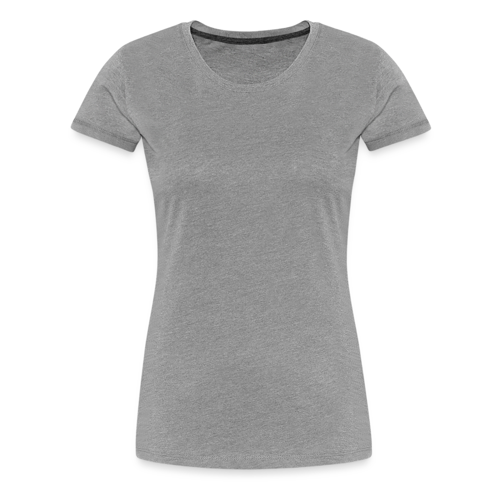 Frauen Premium T-Shirt (meliert) - Grau meliert