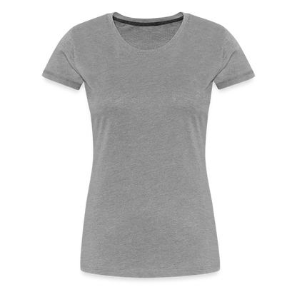 Frauen Premium T-Shirt (meliert) - Grau meliert