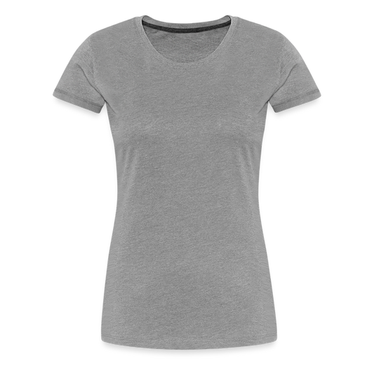 Frauen Premium T-Shirt (meliert) - Grau meliert