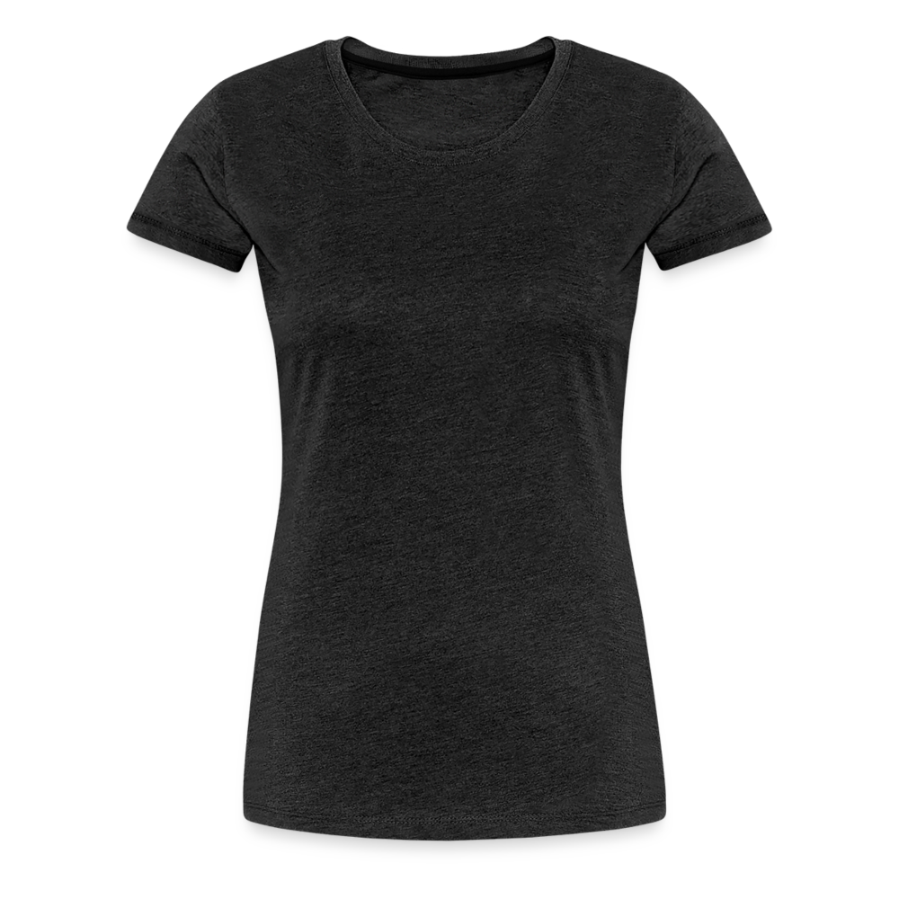 Frauen Premium T-Shirt (meliert) - Anthrazit