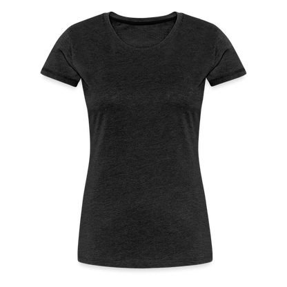 Frauen Premium T-Shirt (meliert) - Anthrazit