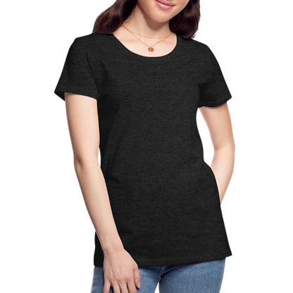 Frauen Premium T-Shirt (meliert) - Anthrazit