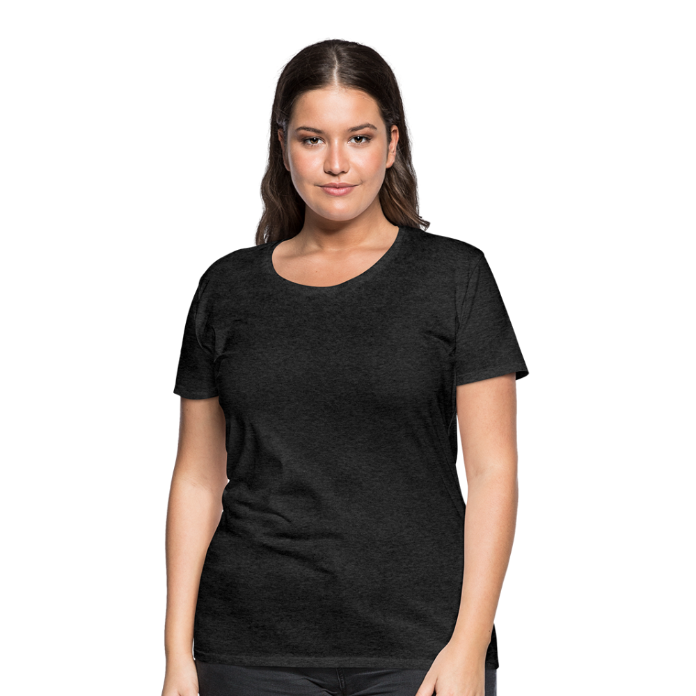 Frauen Premium T-Shirt (meliert) - Anthrazit