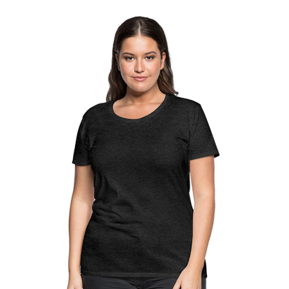 Frauen Premium T-Shirt (meliert) - Anthrazit