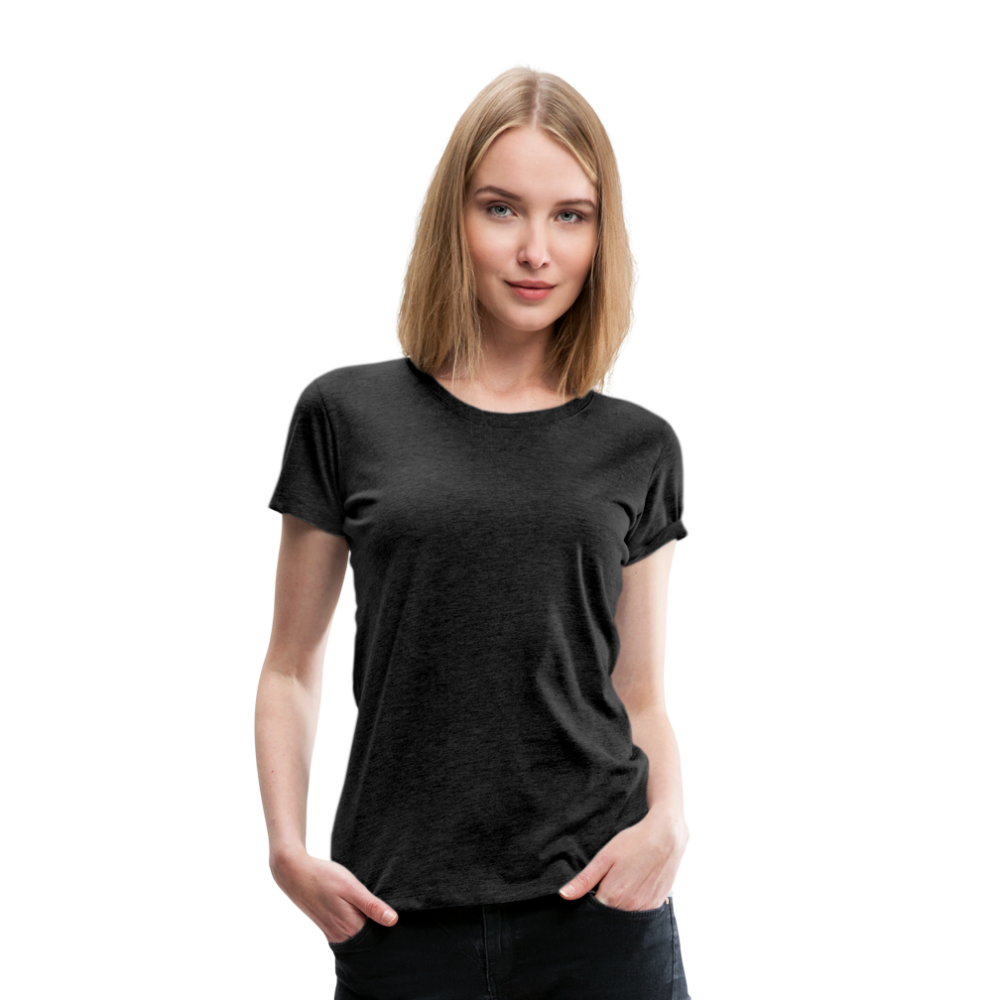 Frauen Premium T-Shirt (meliert) - Anthrazit