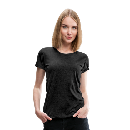 Frauen Premium T-Shirt (meliert) - Anthrazit