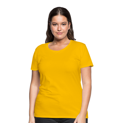 Frauen Premium T-Shirt - Sonnengelb