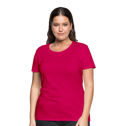 Frauen Premium T-Shirt - dunkles Pink