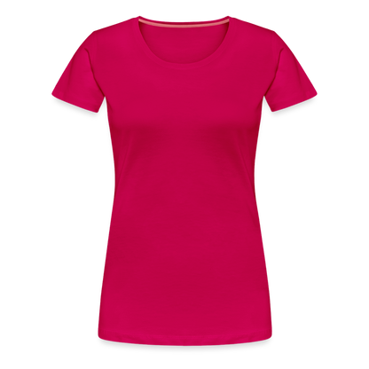 Frauen Premium T-Shirt - dunkles Pink