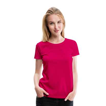 Frauen Premium T-Shirt - dunkles Pink