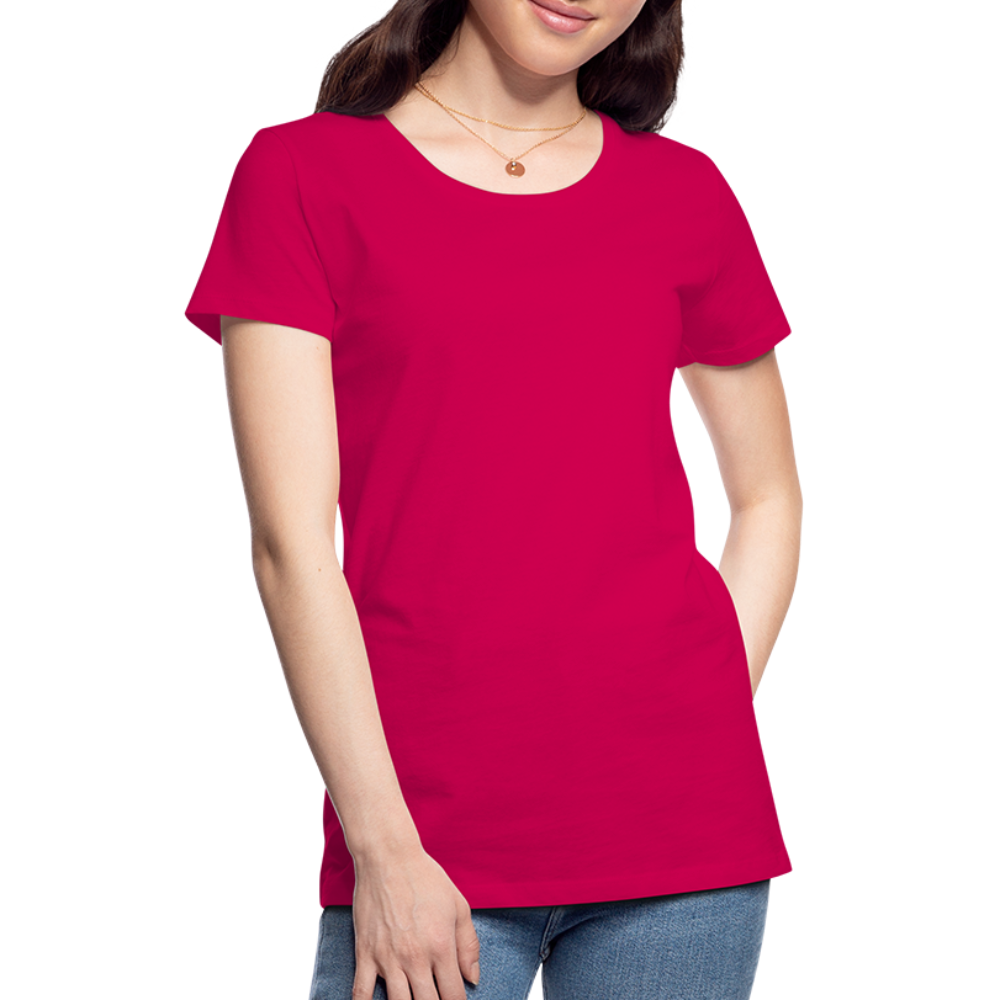 Frauen Premium T-Shirt - dunkles Pink