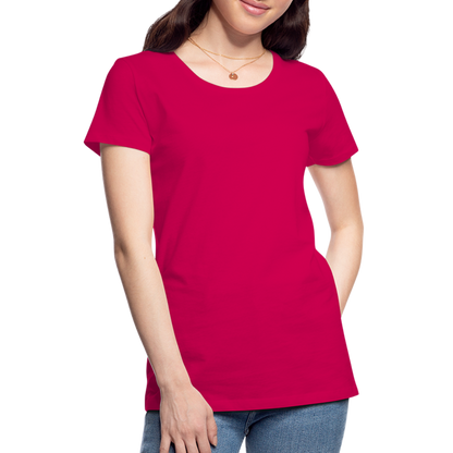 Frauen Premium T-Shirt - dunkles Pink