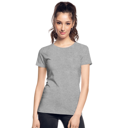 Frauen Premium Bio T-Shirt - Grau meliert