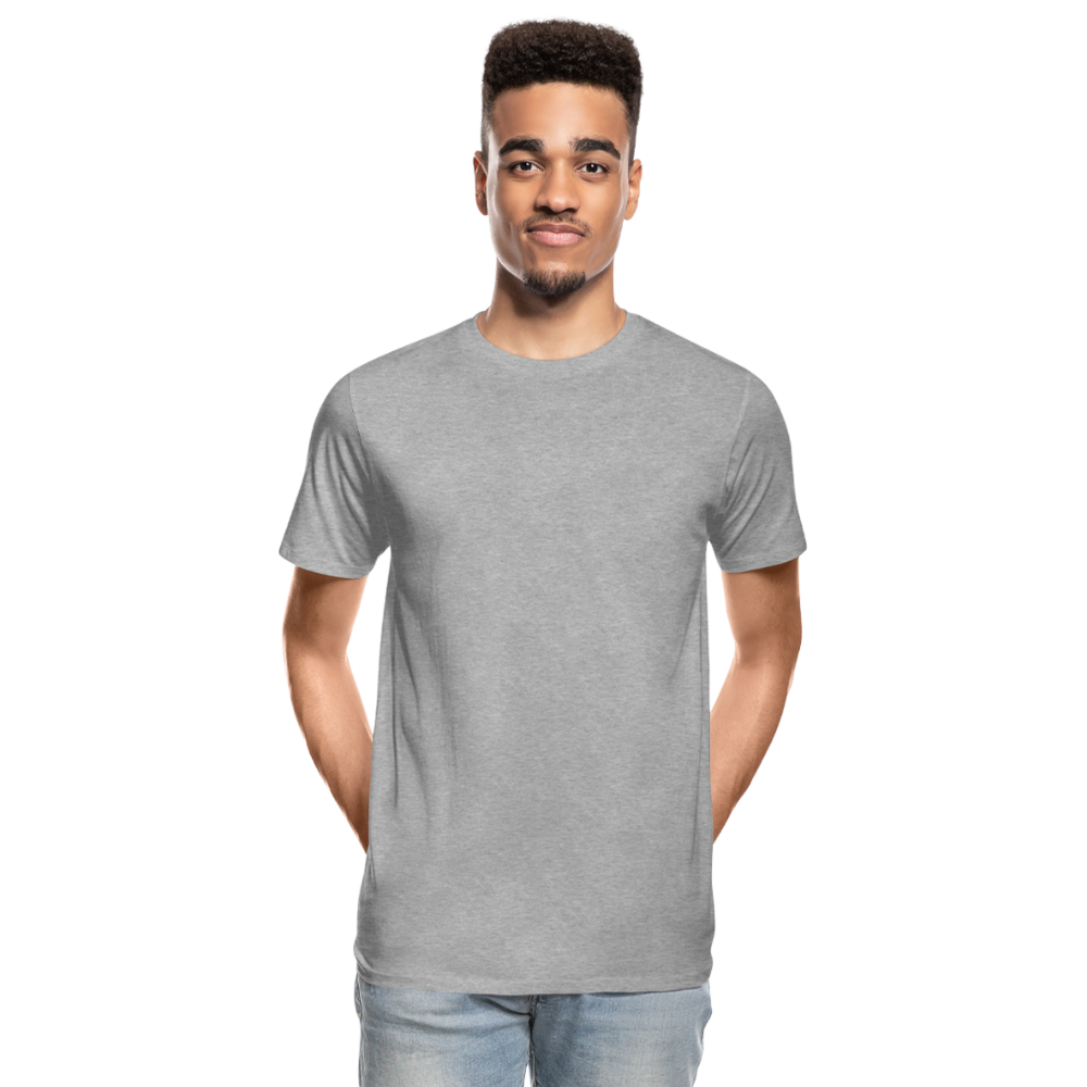 Männer Premium Bio T-Shirt - Grau meliert