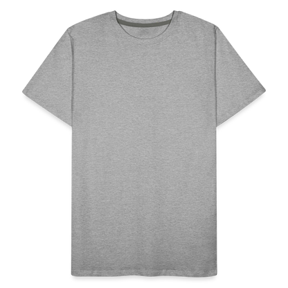 Männer Premium Bio T-Shirt - Grau meliert