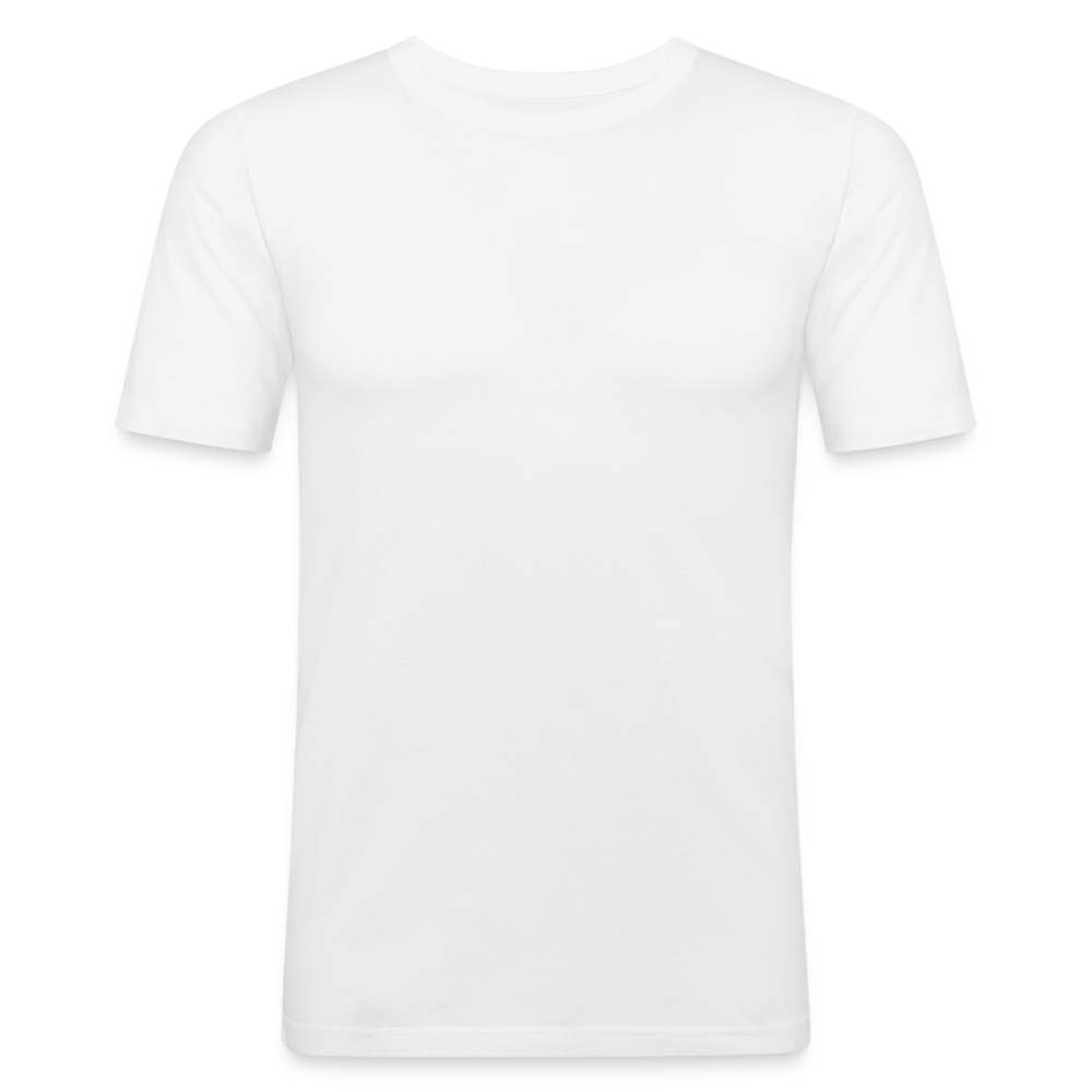 Männer Slim Fit T-Shirt - weiß