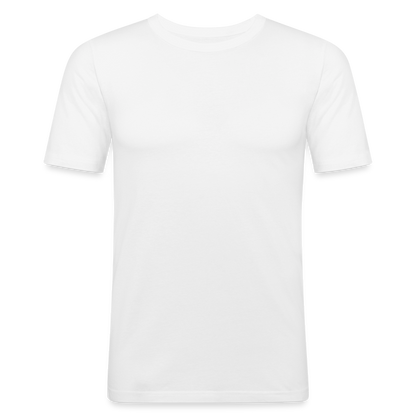 Männer Slim Fit T-Shirt - weiß