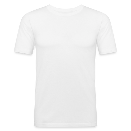 Männer Slim Fit T-Shirt - weiß