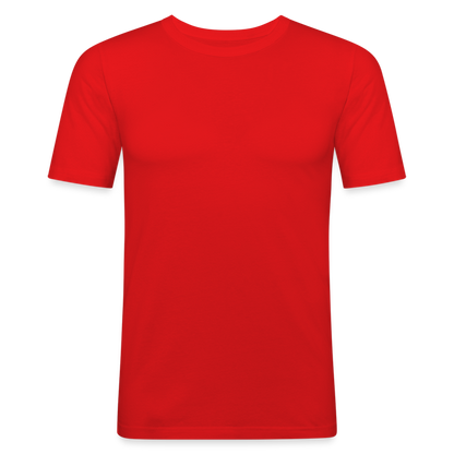 Männer Slim Fit T-Shirt - Rot