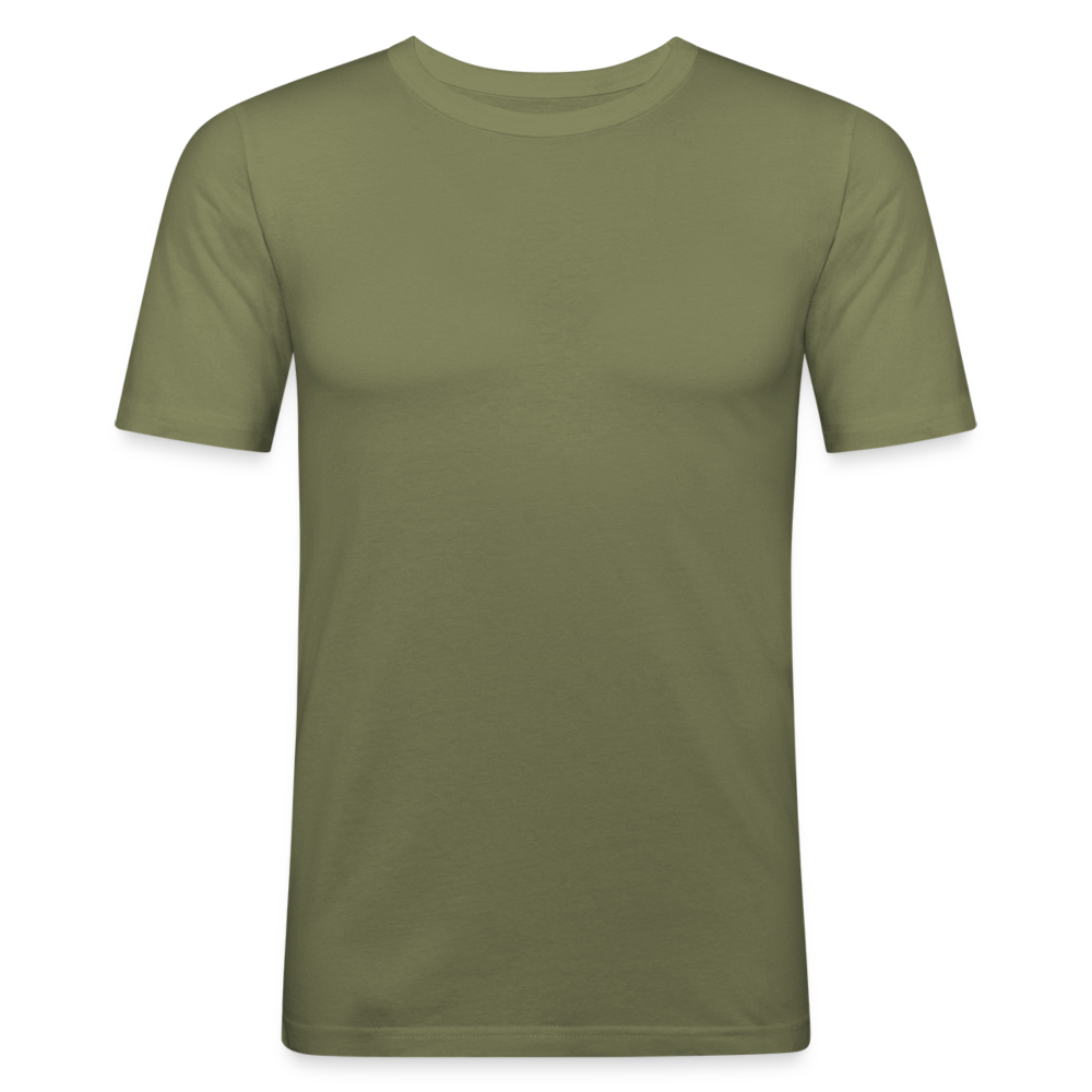 Männer Slim Fit T-Shirt - khaki Grün